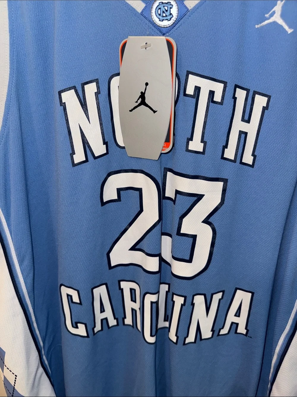 Jordan North Carolina #23 Basketball Jersey - Carolina Blue & White